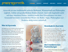 Tablet Screenshot of praxis-ayurveda.ch